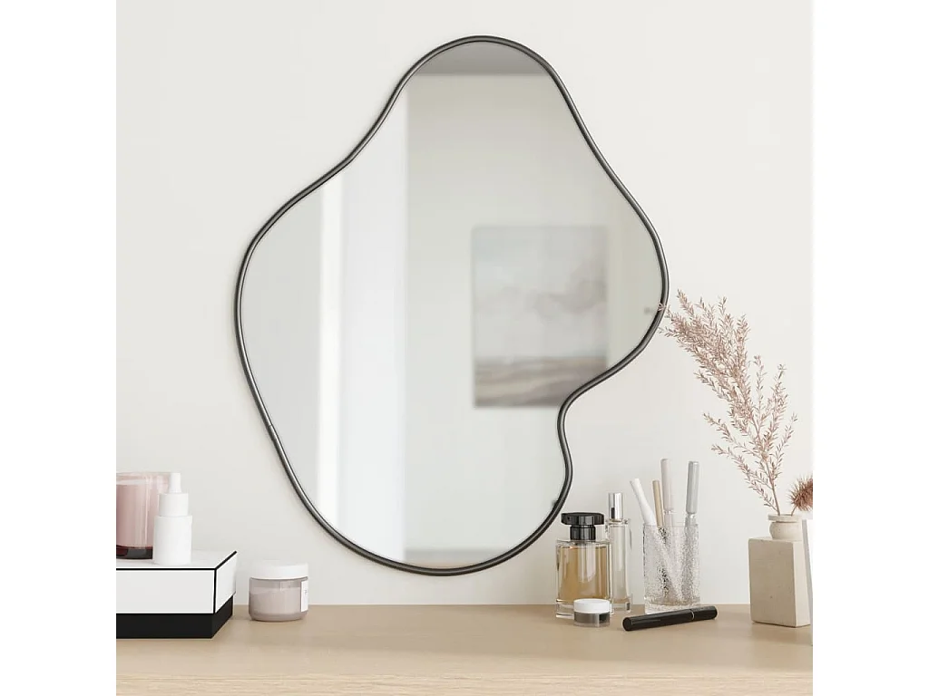 Miroir mural Noir 60x50 cm FR38113