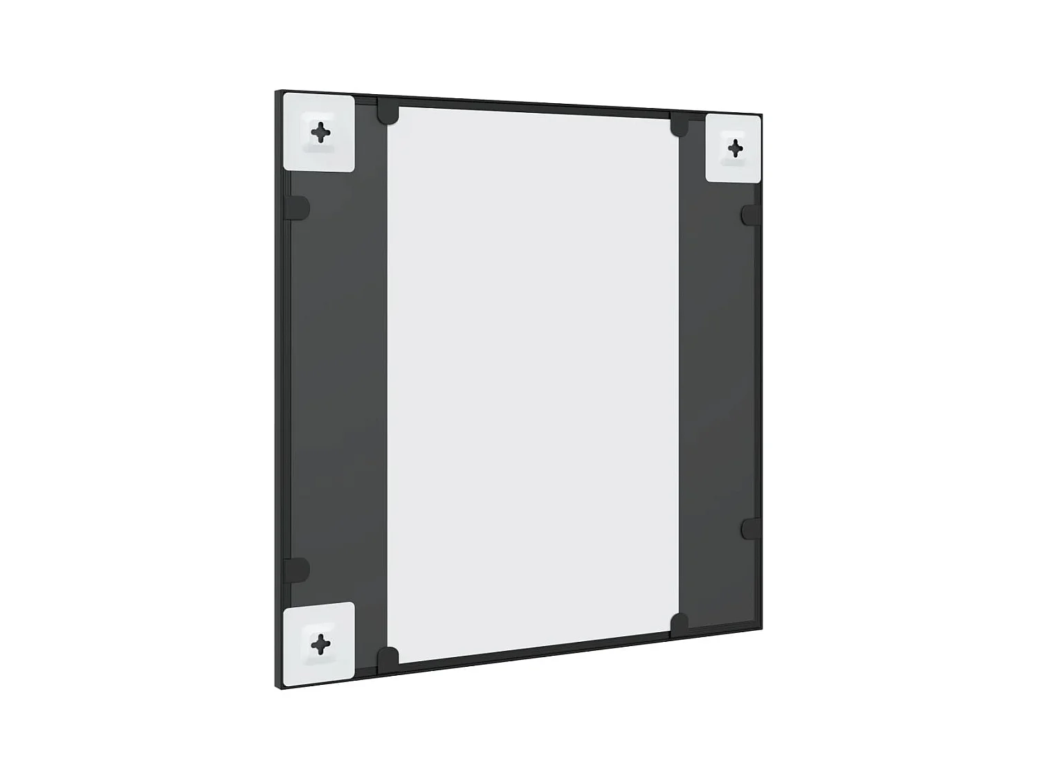 Espejo de pared cuadrado de hierro negro 50x50 cm ES480835