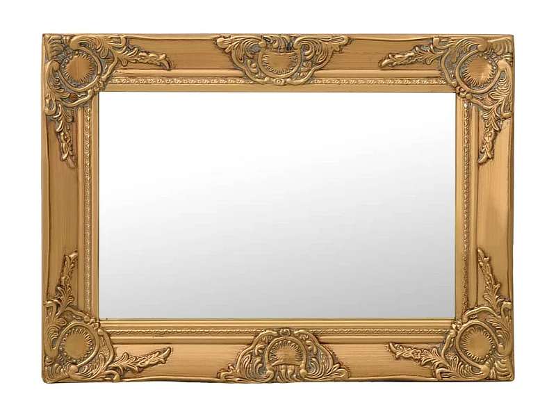 Miroir mural style baroque 60x40 cm Doré FR88018