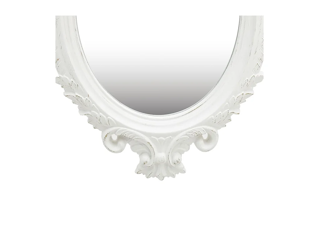 Espejo de pared estilo castillo blanco 56x76 cm ES613790
