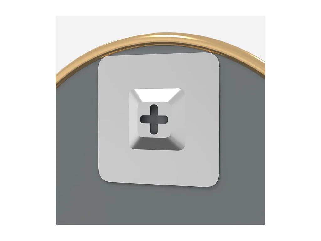 Espejo de pared redondo dorado Ø 60 cm ES730899