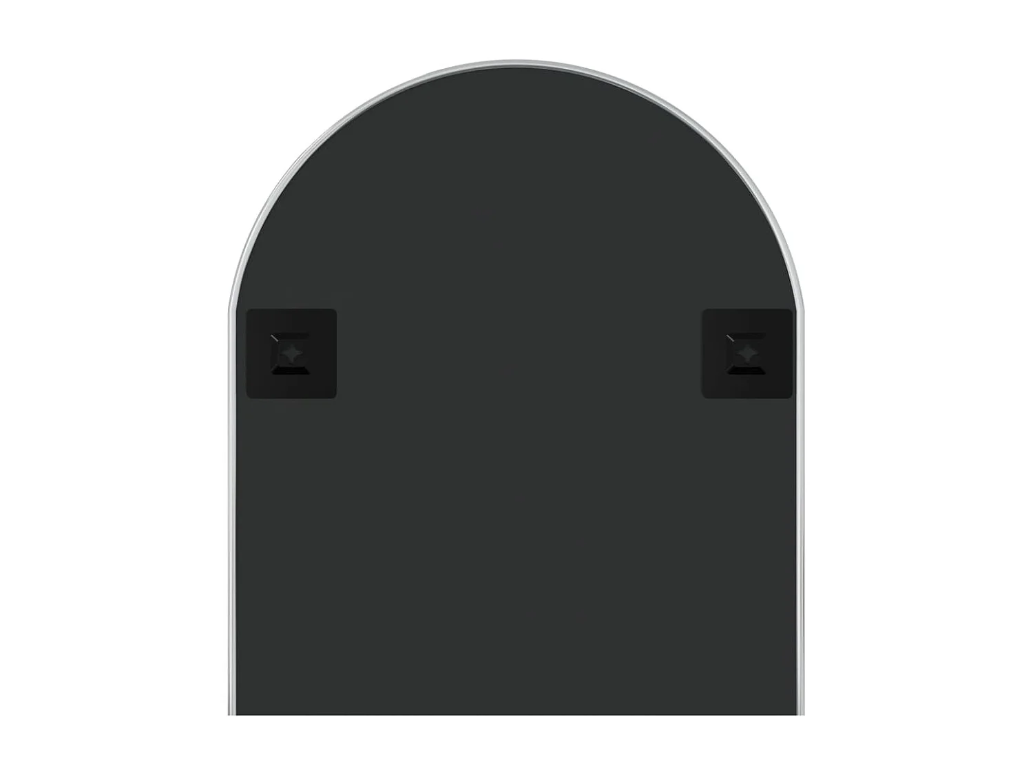 Espejo de pared ovalado plateado 100x45 cm ES687866