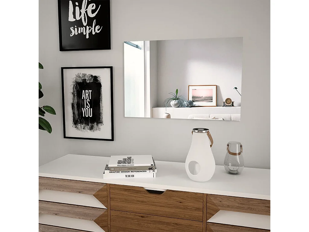 Miroir mural 60 x 40 cm Rectangulaire Verre FR21651