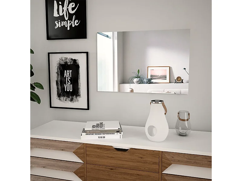 Miroir mural 60 x 40 cm Rectangulaire Verre FR21651