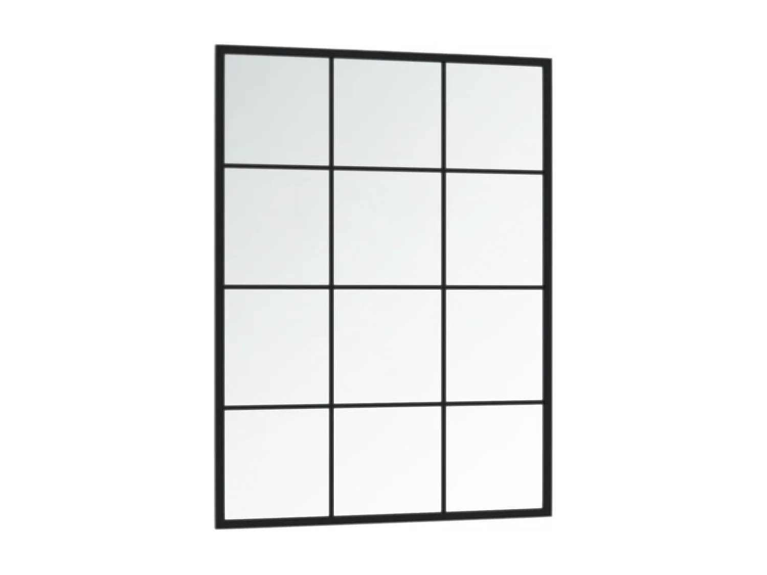 Miroir mural noir 80x60 cm métal FR92103