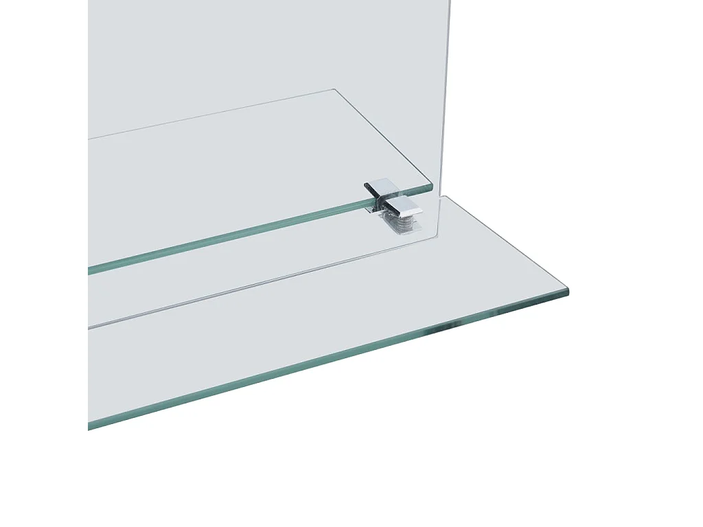 Miroir mural avec étagère 20x40 cm Verre trempé FR86645