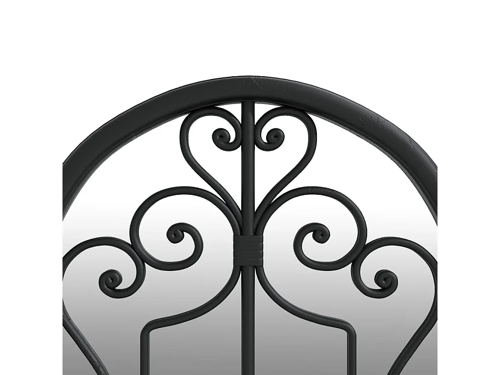 Miroir de jardin Noir 100x45 cm Fer pour utilisation extérieure FR46391