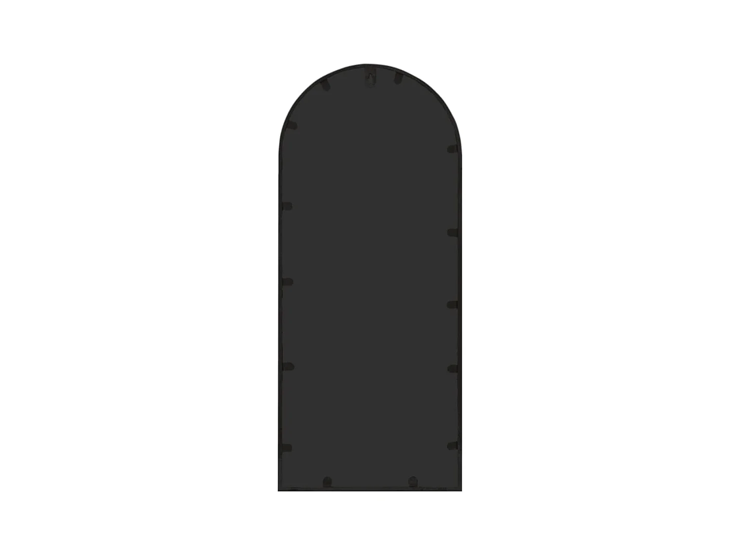 Miroir de jardin Noir 100x45 cm Fer pour utilisation extérieure FR46391