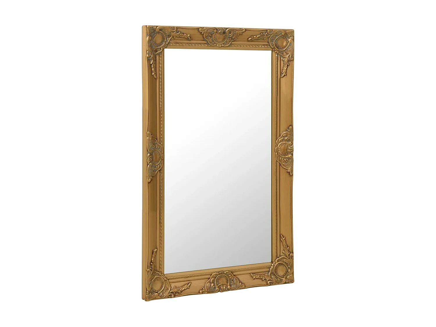 Miroir mural style baroque 50x80 cm Doré FR60425