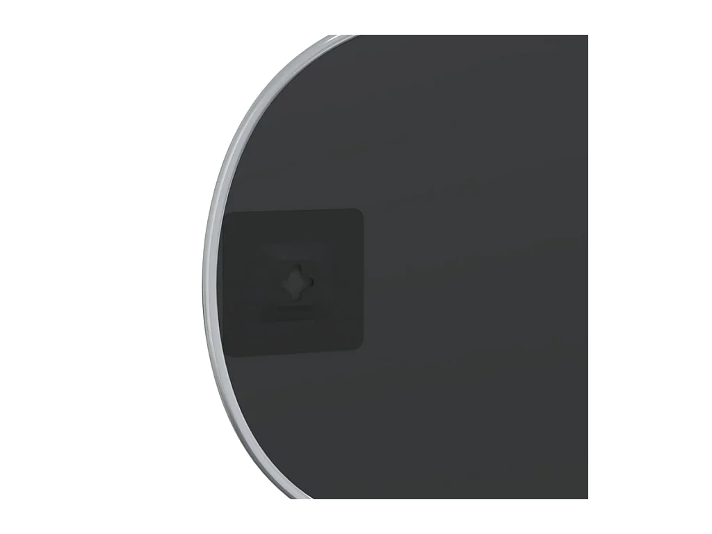 Espejo de pared plateado 30x25 cm ES460451