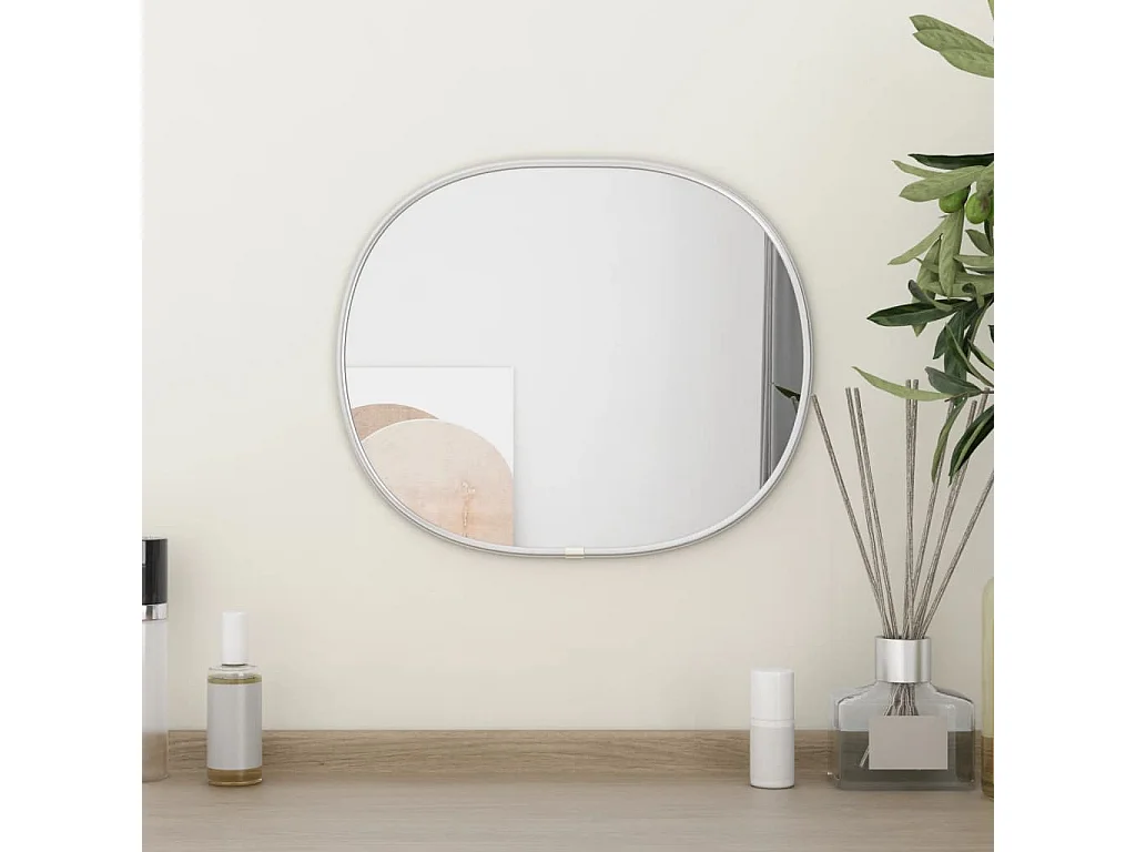 Wandspiegel 30x25 cm zilverkleurig BE513028