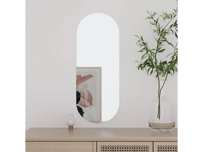 Miroir mural 20x50 cm Verre Ovale FR33564