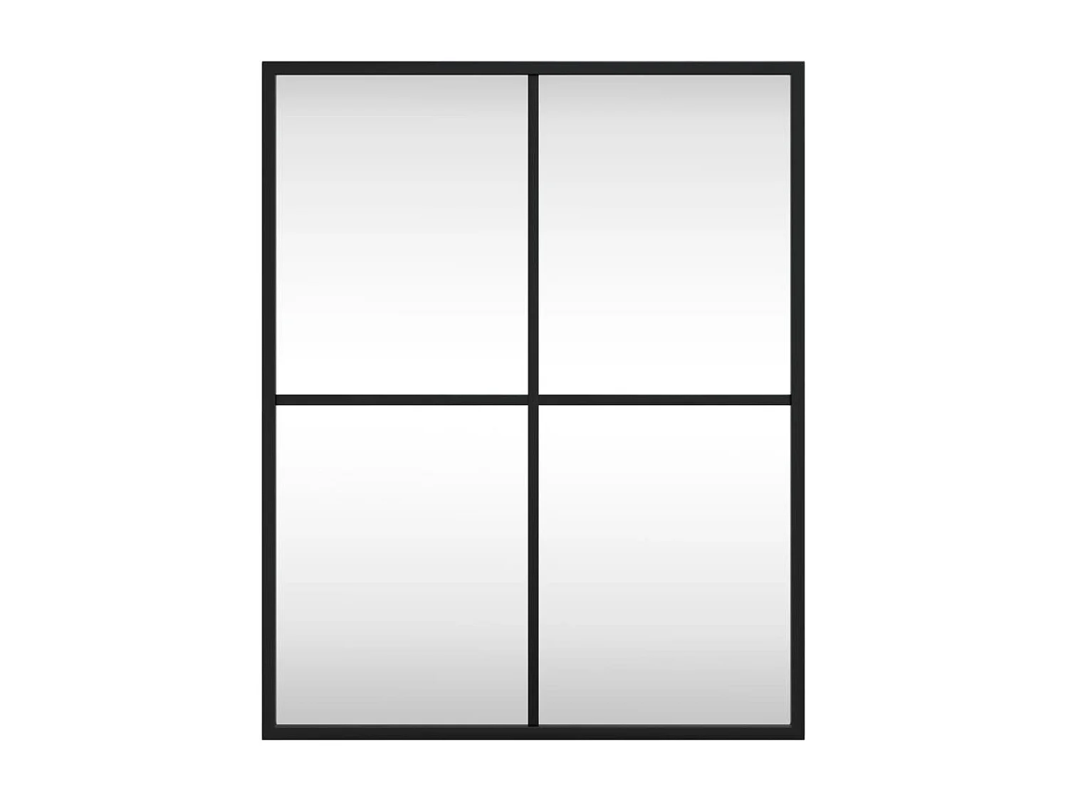 Miroir mural noir 40x50 cm rectangulaire fer FR92135