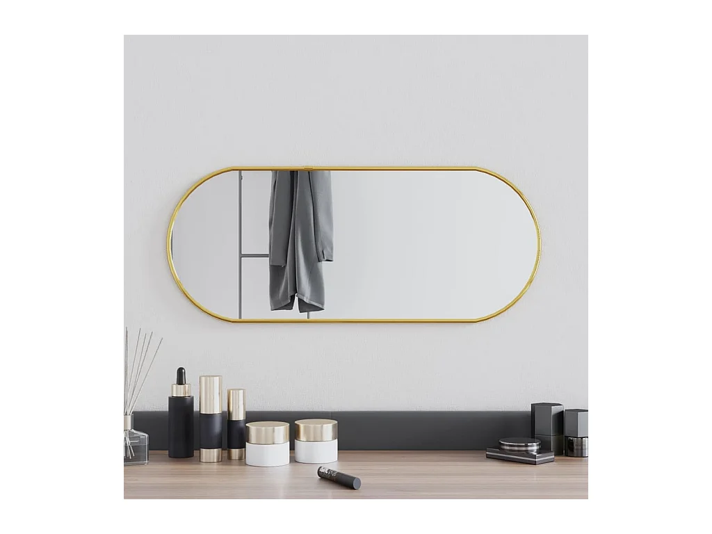 Miroir mural Doré 60x25 cm Ovale FR89211