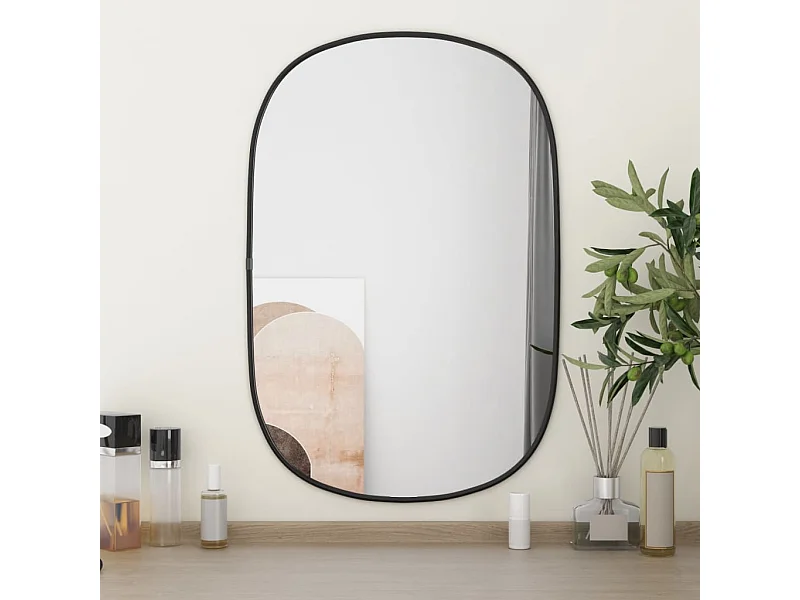Miroir mural Noir 60x40 cm FR93839