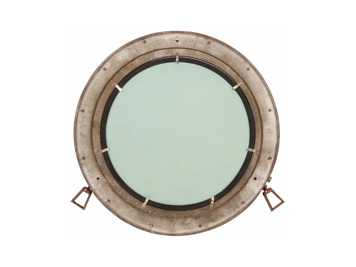 Miroir en forme de hublot mural Ø50 cm aluminium et verre FR81210