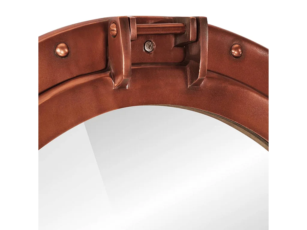 Wandspiegel patrijspoort Ø50 cm aluminium en glas BE812898