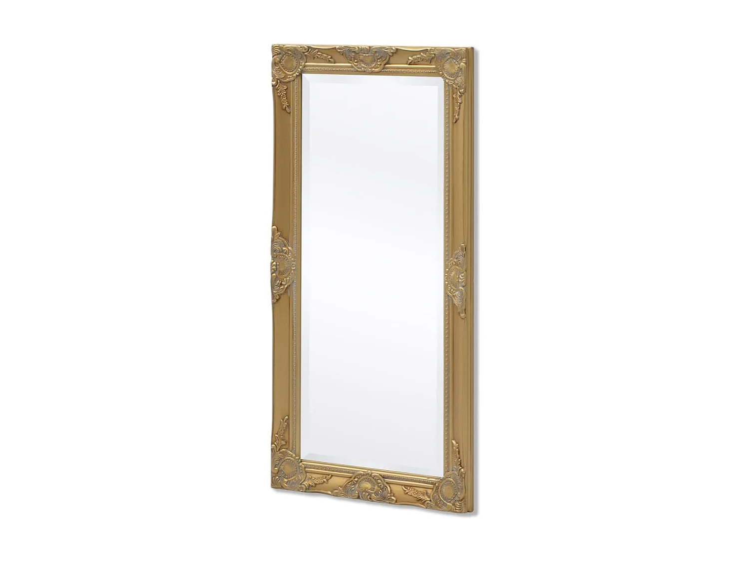 Miroir mural style baroque 100x50 cm Doré FR18789