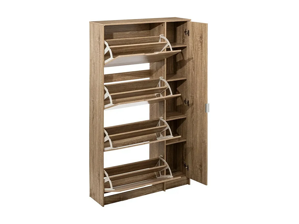 Meuble à Chaussures "Miroir" 155cm Naturel