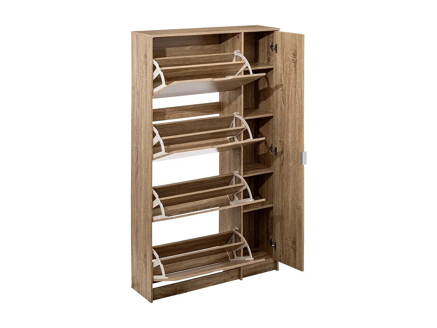 Meuble à Chaussures "Miroir" 155cm Naturel