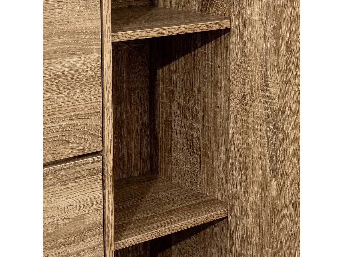 Meuble à Chaussures "Miroir" 155cm Naturel