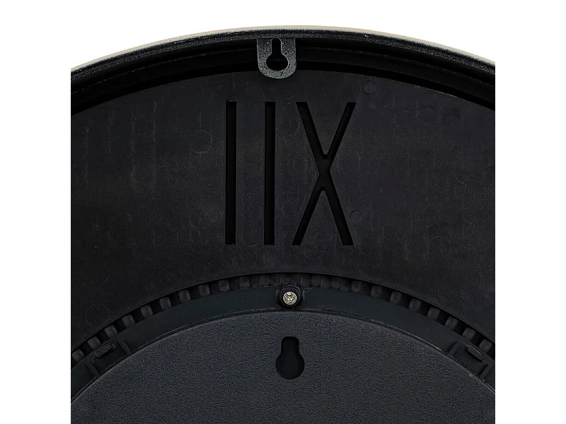 Pendule murale en métal Beige avec rouages mobiles D 50 cm