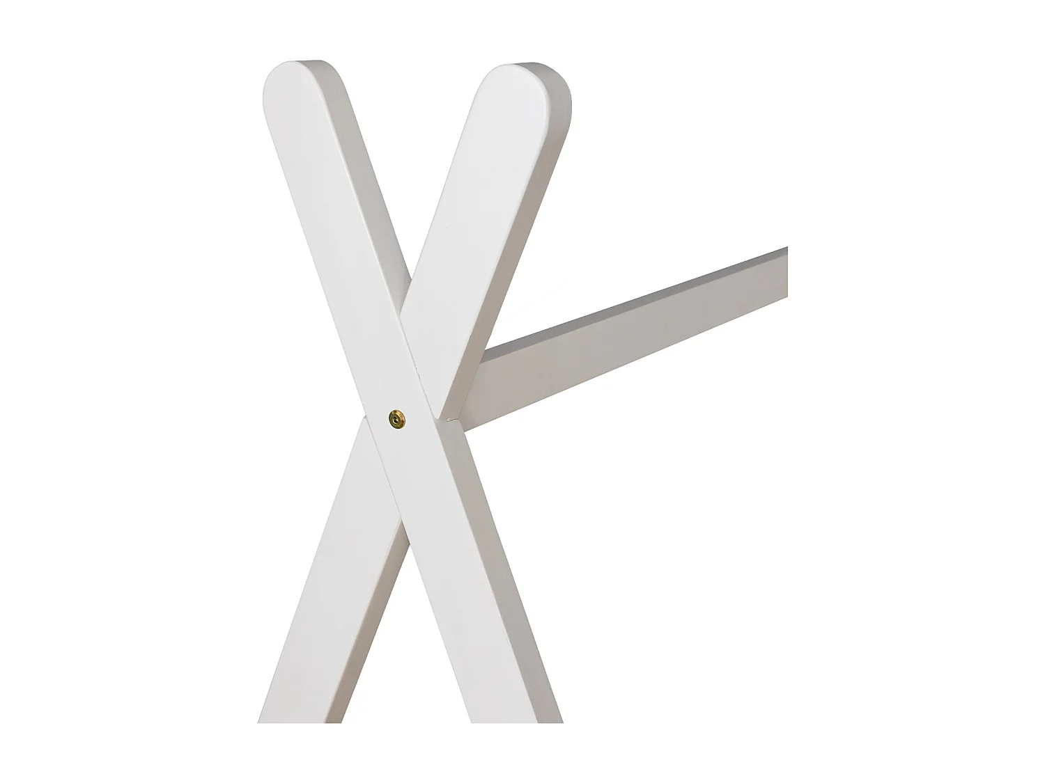 Lit tipi pour enfant 190x90cm blanc VALENTIN - HAPPY GARDEN