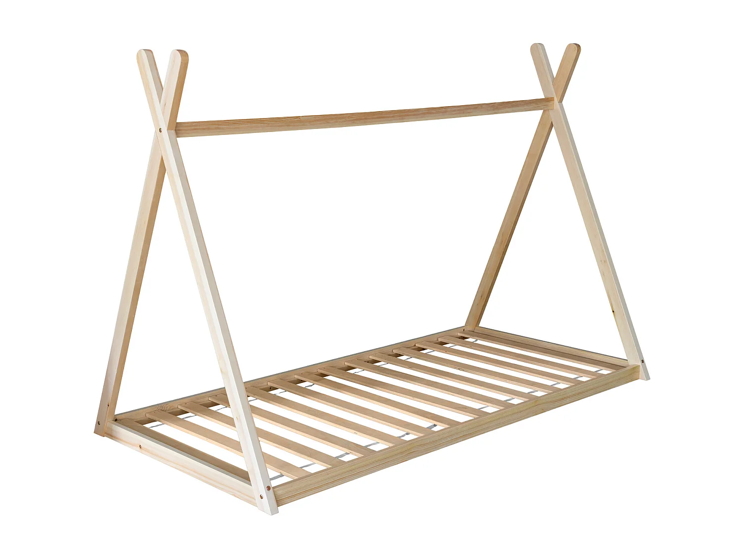 Lit tipi pour enfant 190x90cm en bois VALENTIN - HAPPY GARDEN