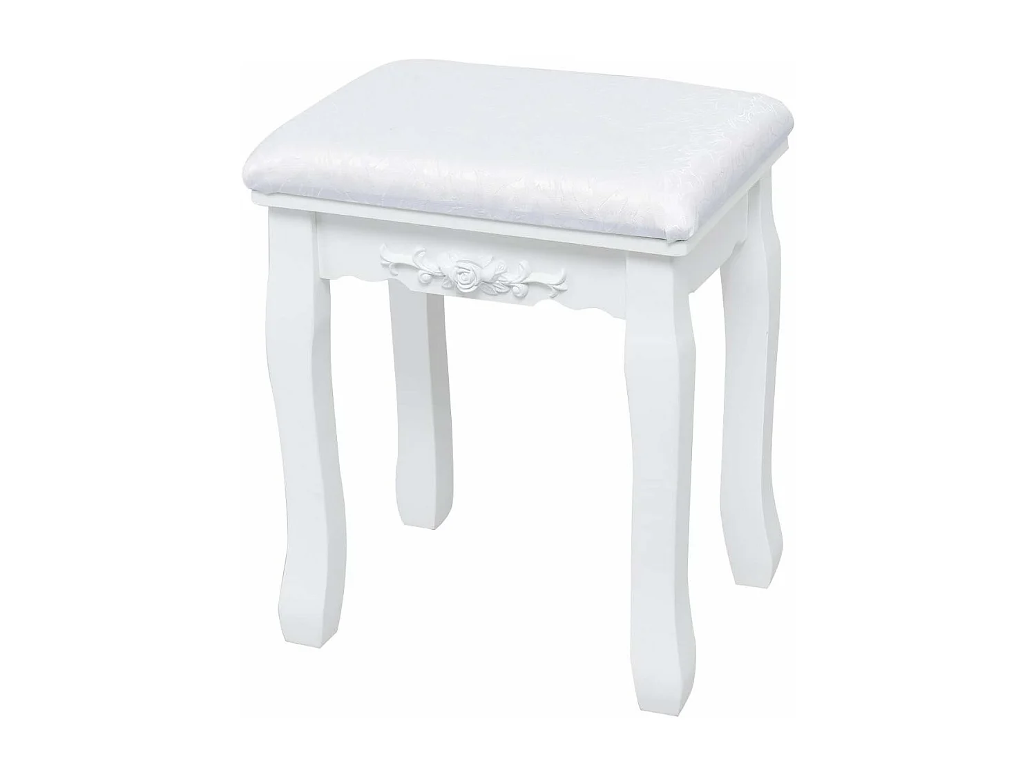 Coiffeuse avec Eclairage, Miroir Ovale, Pivotant à 360°, 10 Lumières, Tabouret Rembourré Inclus, avec 3 Tiroirs de Rangements, Blanc