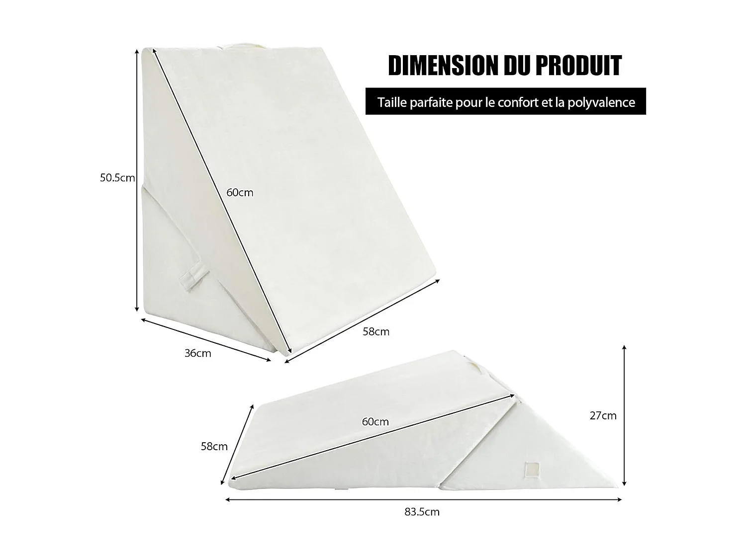 Coussin de Calage Thérapeutique, Oreiller Anti-Stress Élévateur de Jambes Soulager Douleur de Dos,Genoux,Circulation