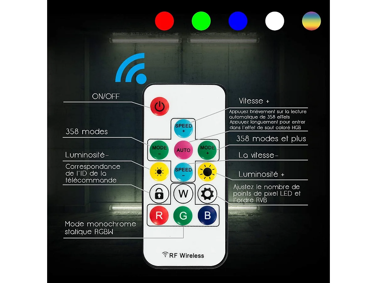 Chaise Gaming RVB , Fauteuil Gamer Éclairage LED 358 Effets en PU avec Dossier, Hauteur et Repose Pieds Réglable Bleu