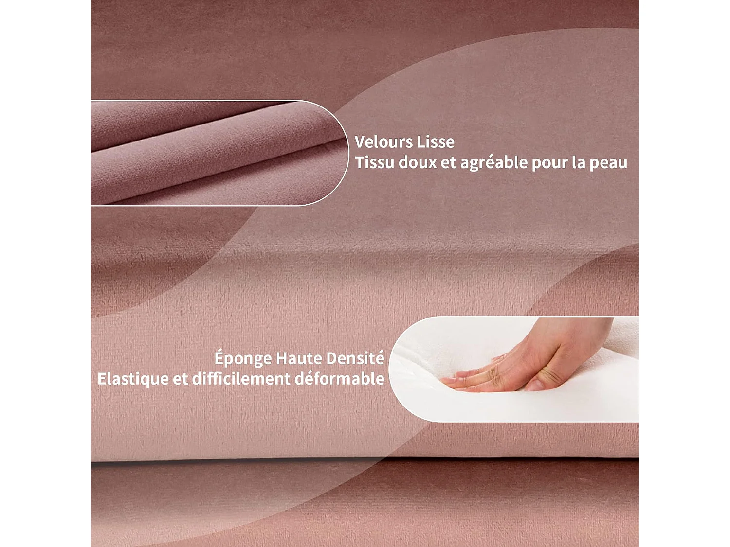 Chaise Pivotante en Velours, Fauteuil de Bureau réglable en Hauteur, Base Galvanisée Charge 125kg Rose