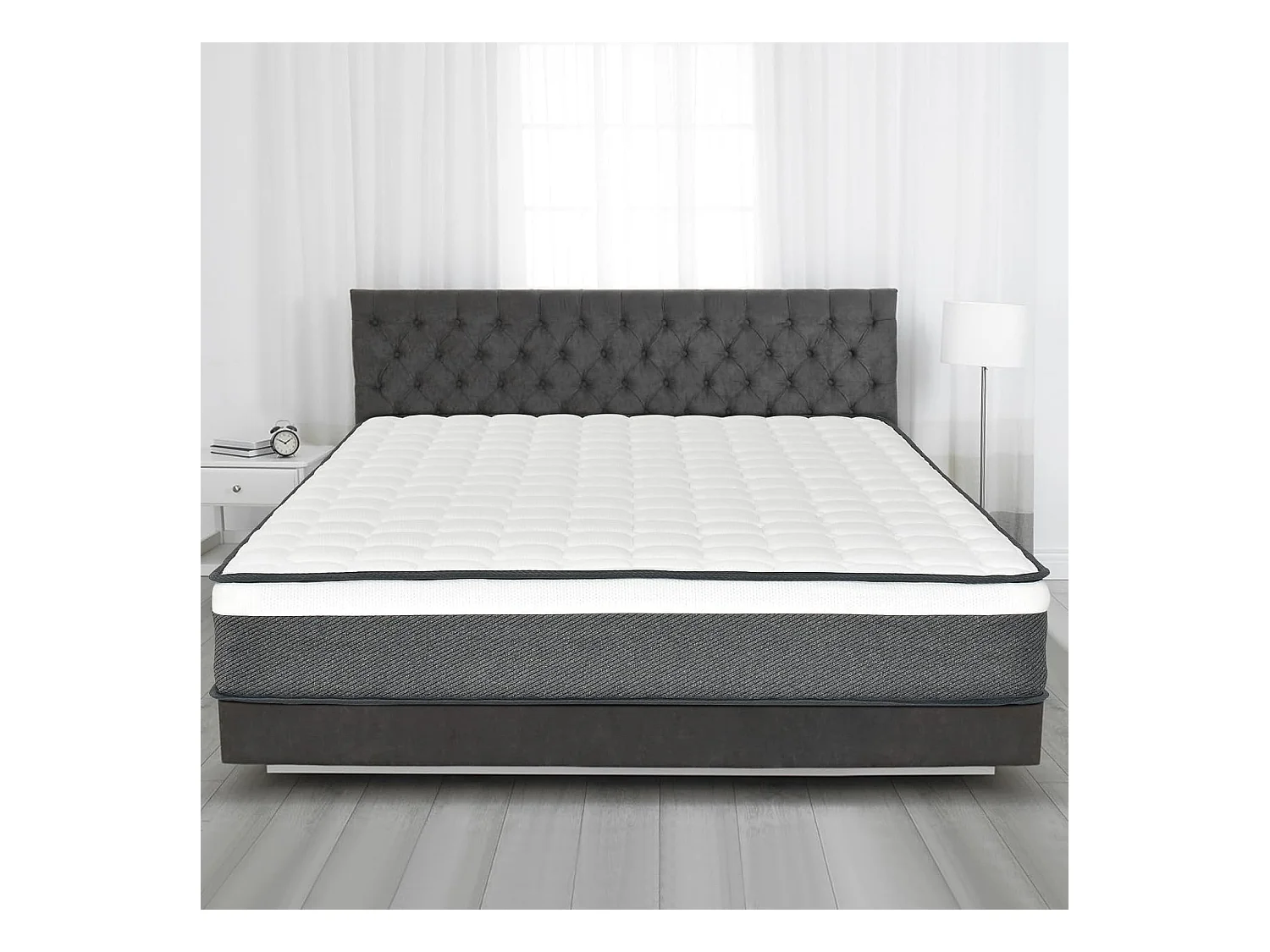 Matelas 140x200 cm, Matelas en Mousse à Mémoire Haute Densité Ultra Doux, Épaisseur 22 cm, Matelas Haute Résilience de Dureté H3, Ergonomique et Hypoallergénique