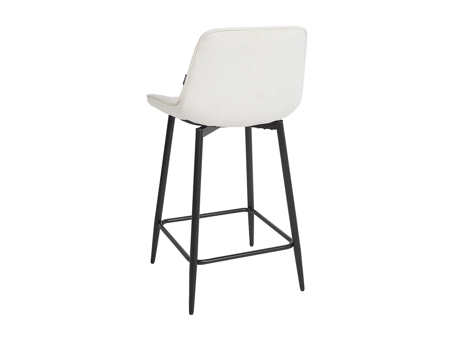 Lot de 2 chaises de bar DUBROVNIK Velours Beige clair