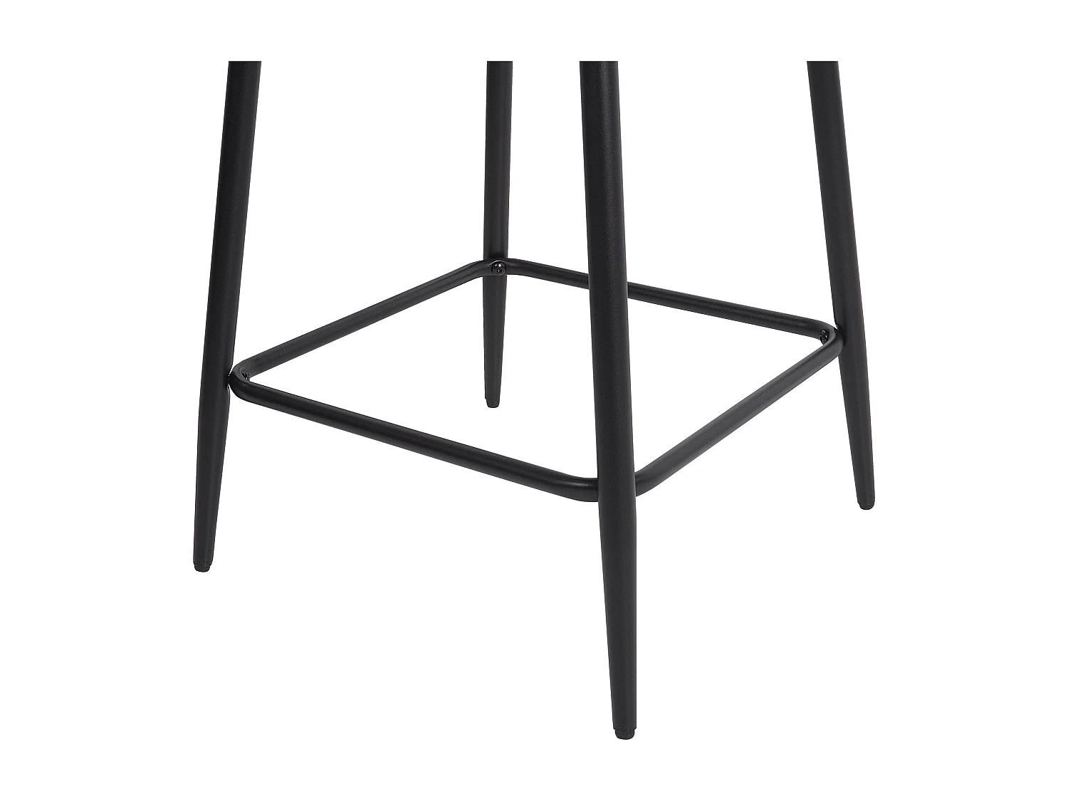 Lot de 2 chaises de bar DUBROVNIK Velours Beige clair