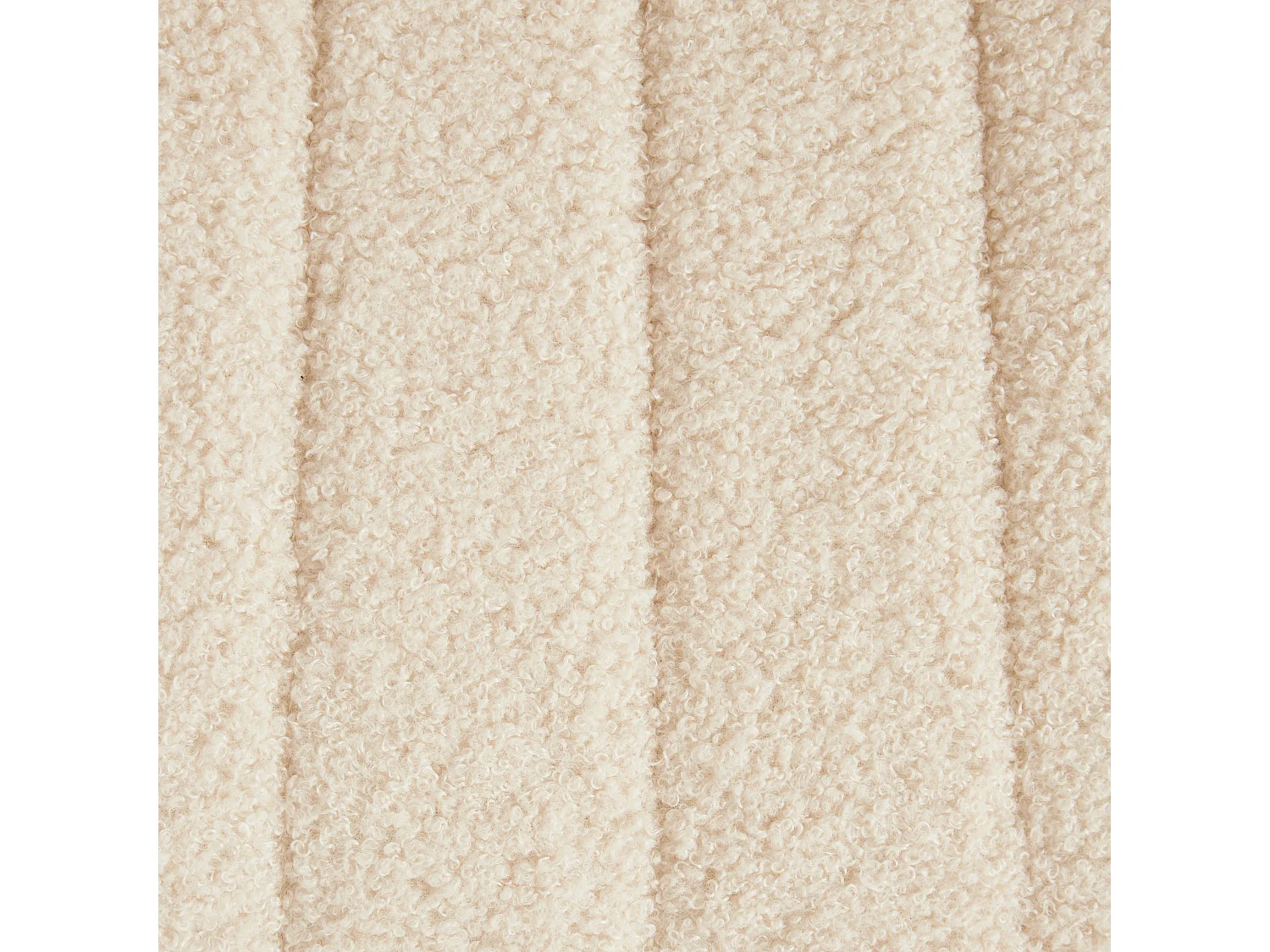 Lot de 2 chaises de bar DUBROVNIK Bouclé Beige clair
