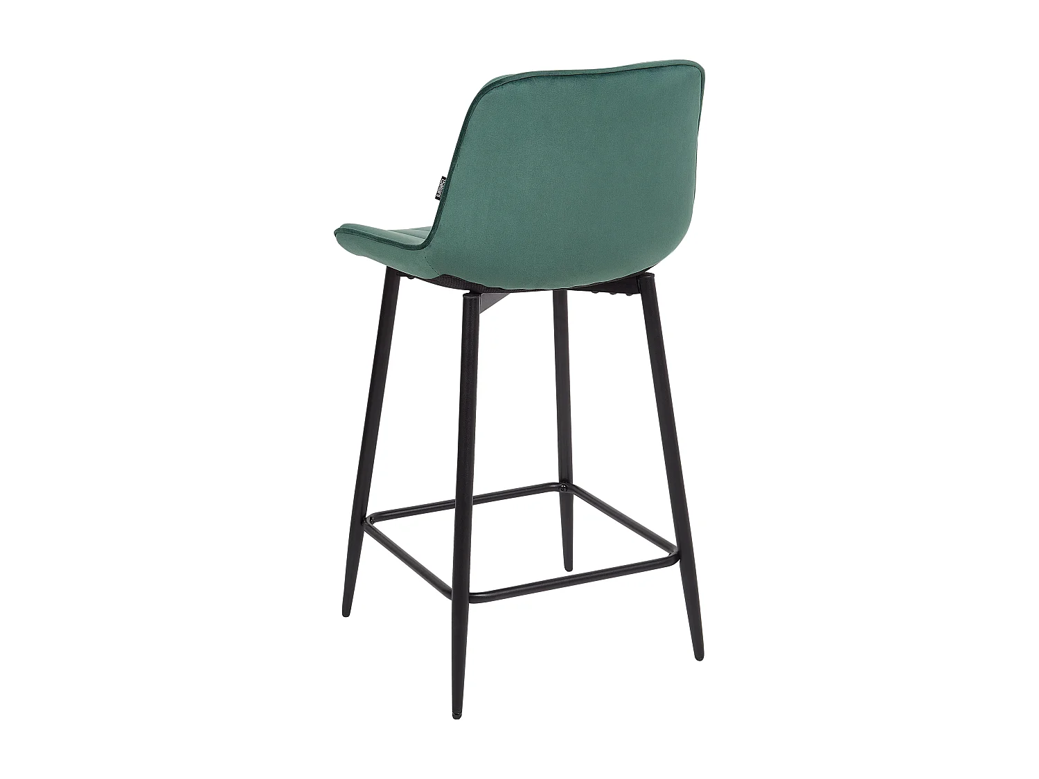 Lot de 2 chaises de bar DUBROVNIK Velours Vert émeraude
