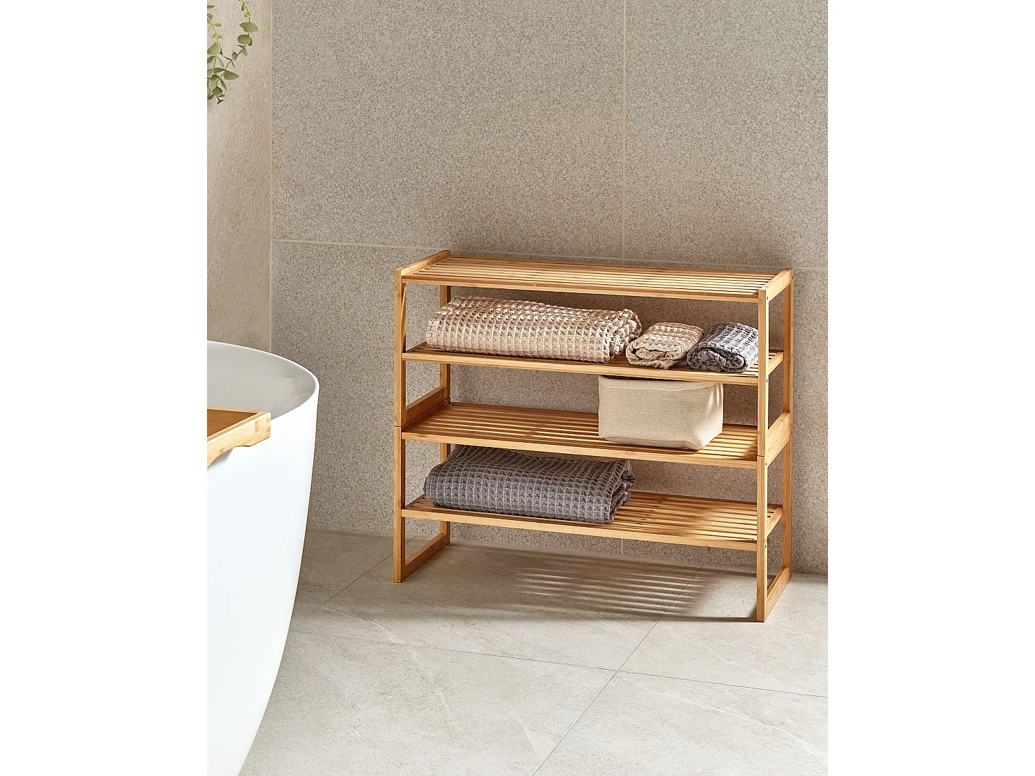 Meuble de rangement UVALDA Bambou Marron clair