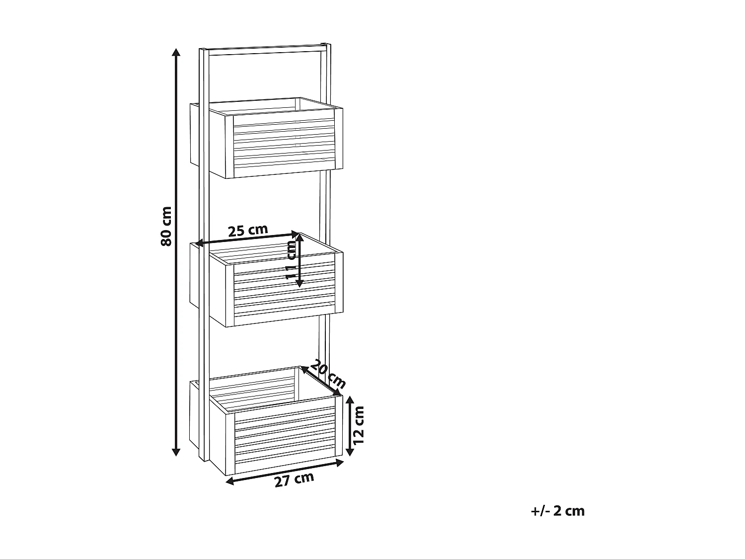 Meuble de rangement WAVERLY Bambou Marron clair