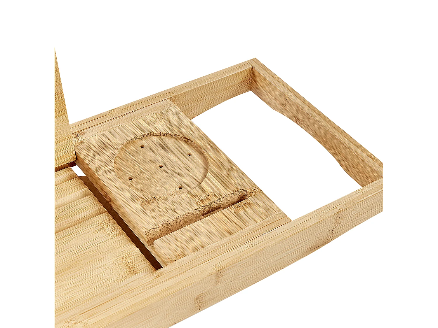 Bambusowa półka na wannę jasne drewno LOWES