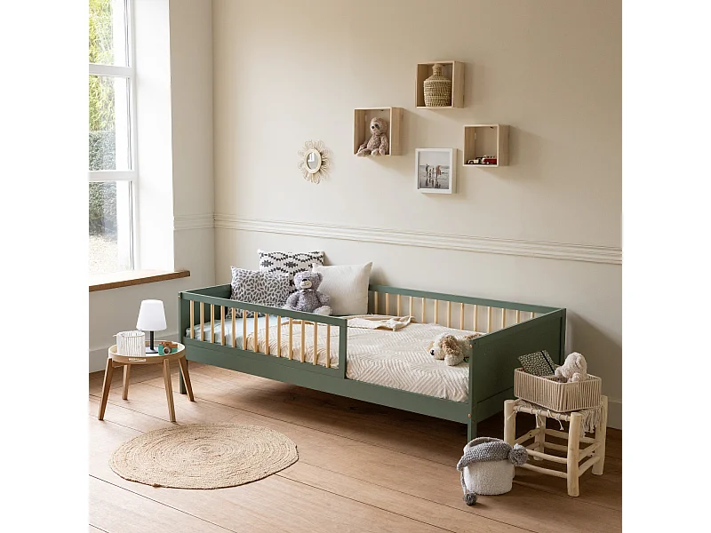 Lit pour enfant 190x90cm vert ADAM - HAPPY GARDEN