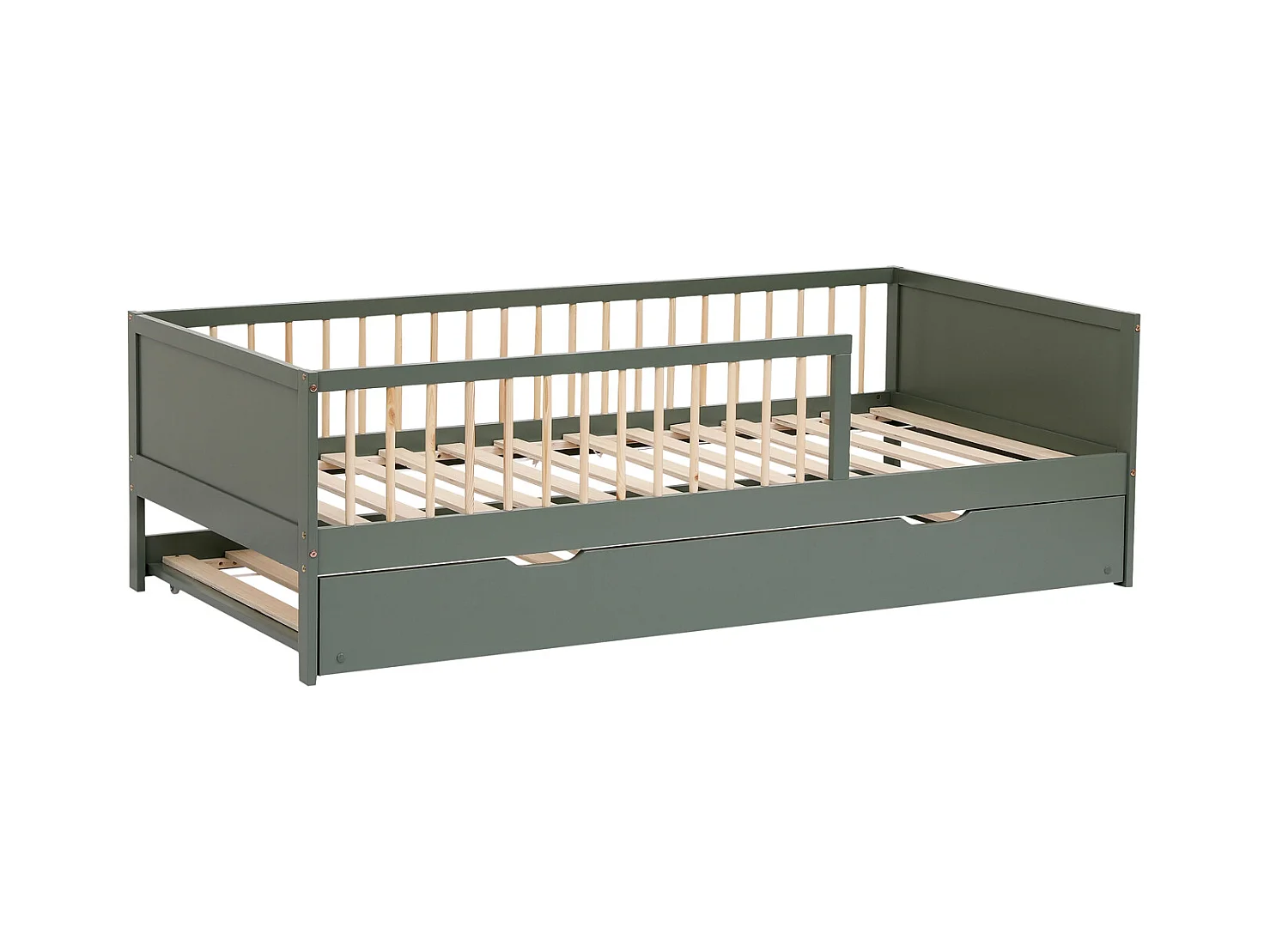 Ausziehbares Kinderbett 190x90cm grün ADAM