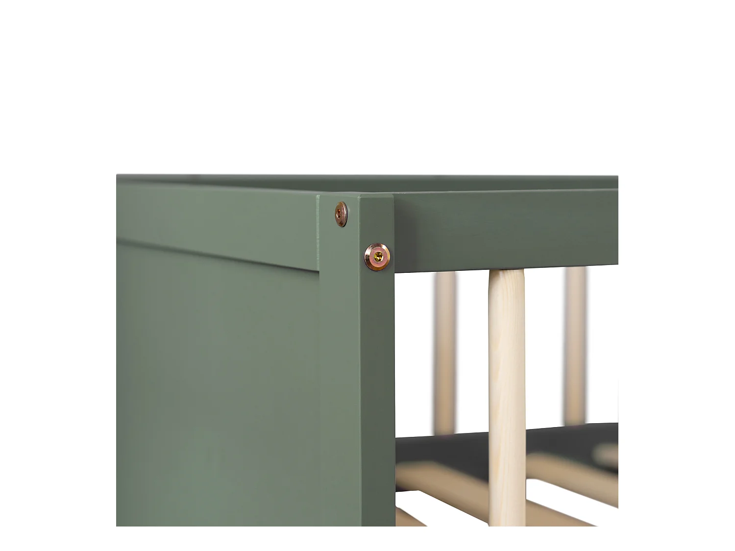 Lit gigogne pour enfant 190x90cm vert ADAM - HAPPY GARDEN