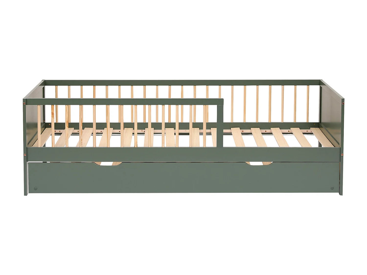 Lit gigogne pour enfant 190x90cm vert ADAM - HAPPY GARDEN