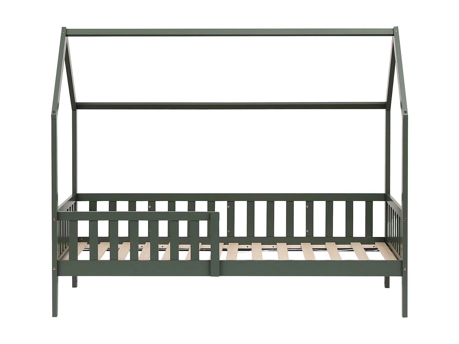 Lit cabane pour enfant 190x90cm vert MARCEAU - HAPPY GARDEN