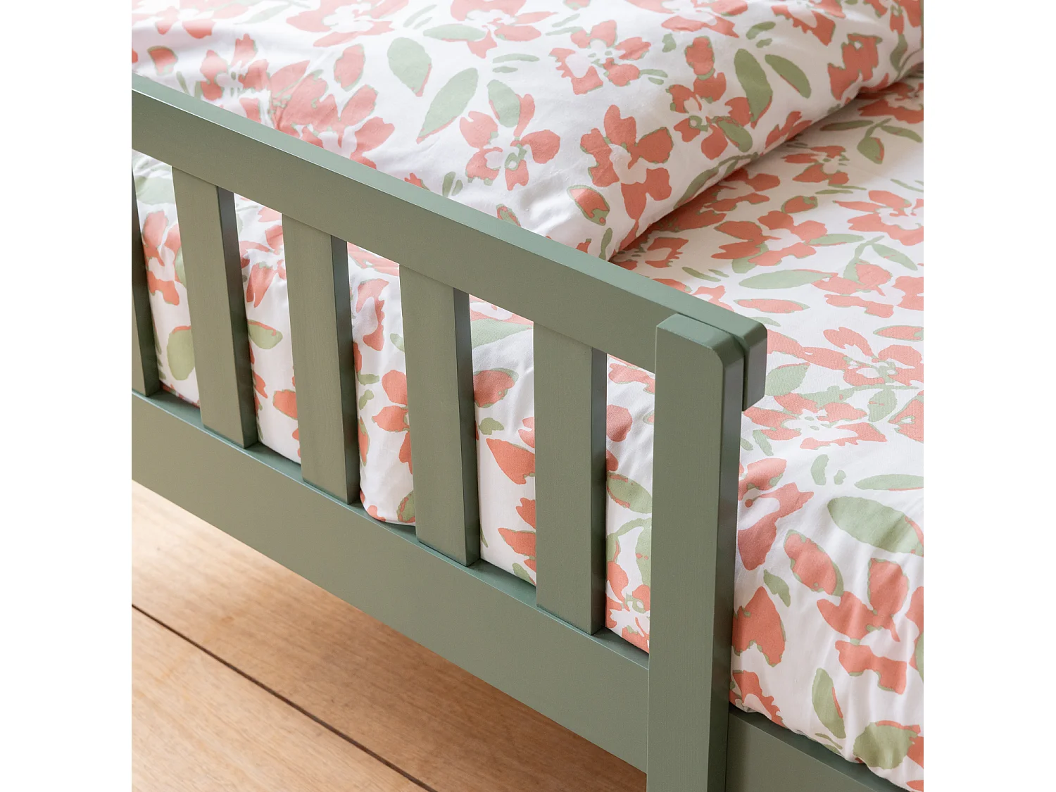 Lit cabane pour enfant 190x90cm vert MARCEAU - HAPPY GARDEN