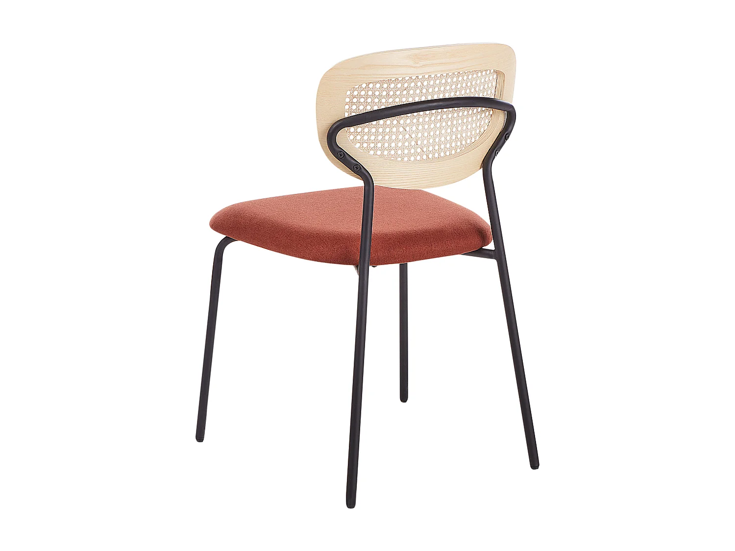 Lot de 2 chaises de salle à manger MAYETTA Rotin Orange