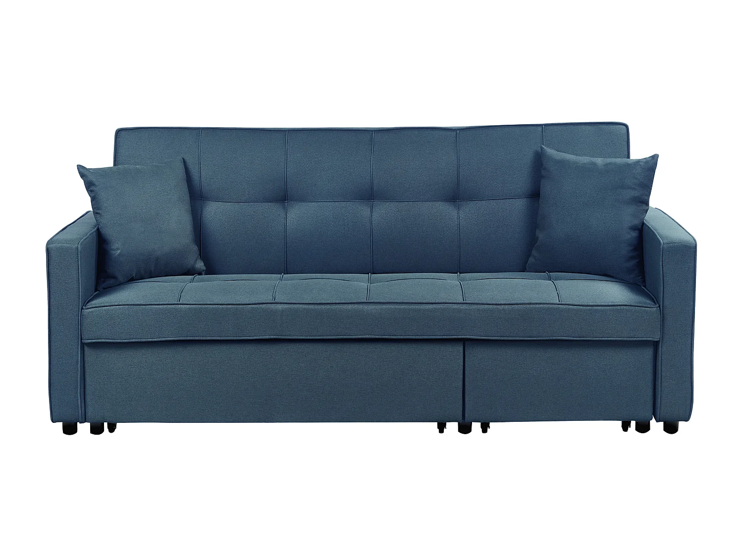 Canapé-lit 2 places GLOMMA Tissu Bleu marine