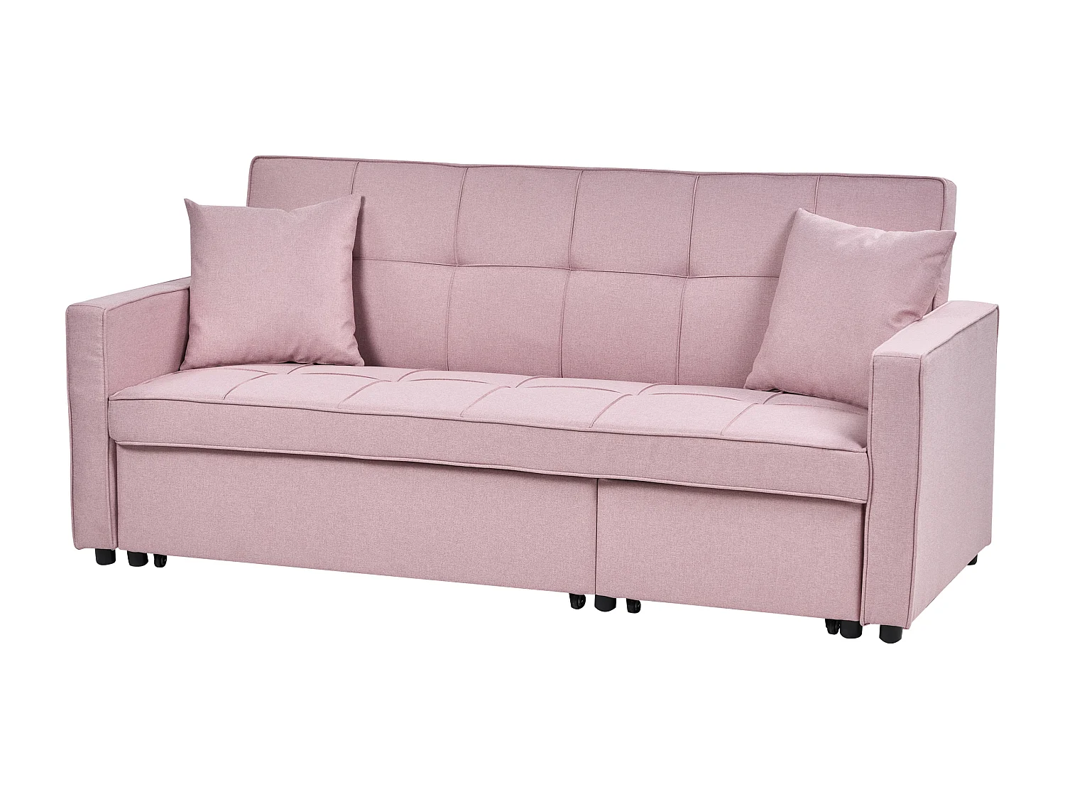 Canapé-lit 2 places GLOMMA Tissu Rose pastel