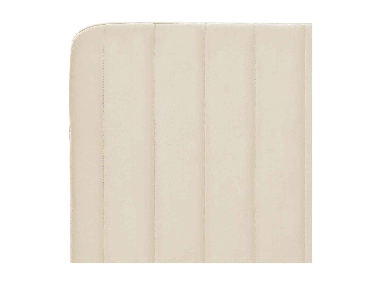 Lit avec sommier Velours LUNAN 160 x 200 cm Beige clair